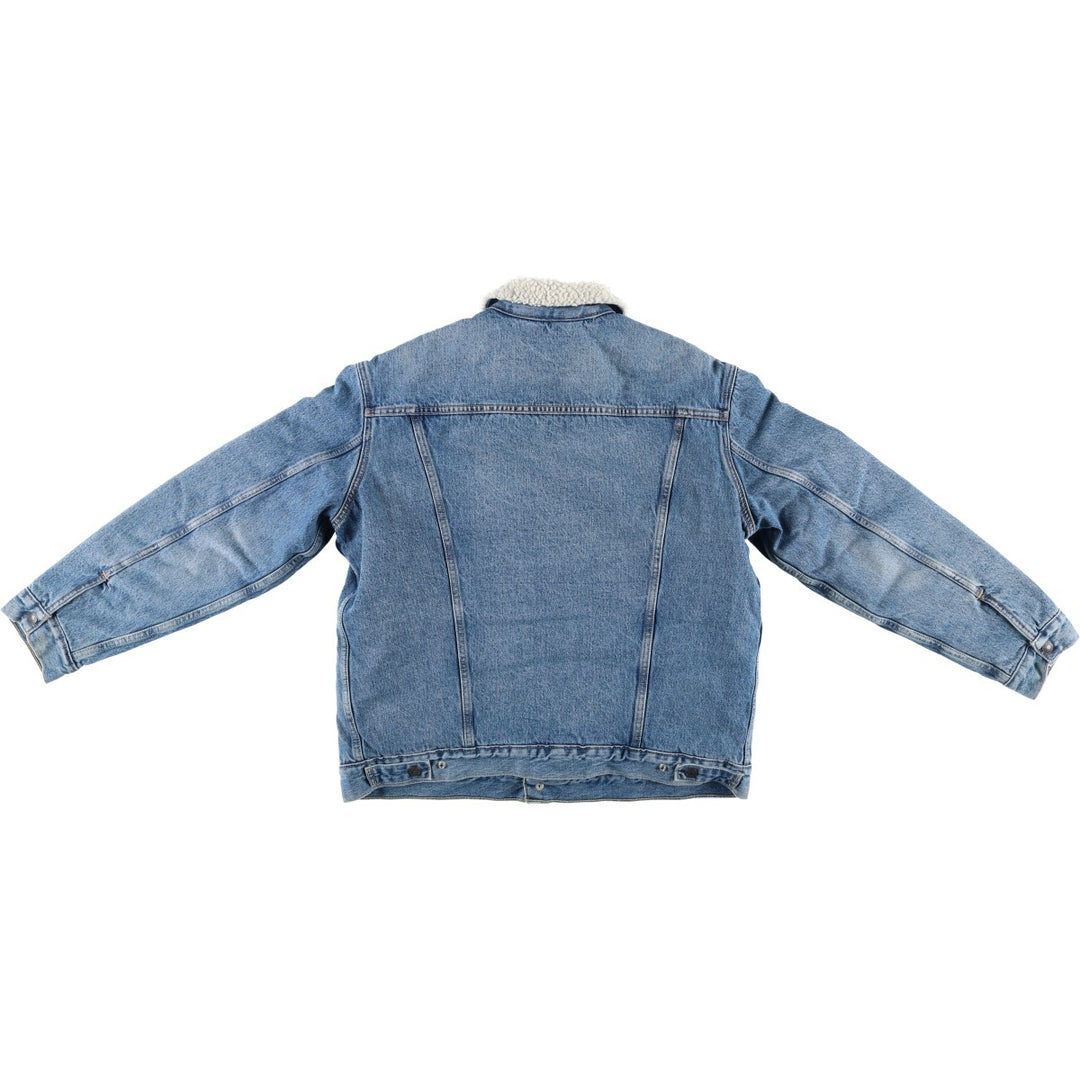 Levi's padded denim jacket, size L, men's cotton blue type Vintage Second Hand