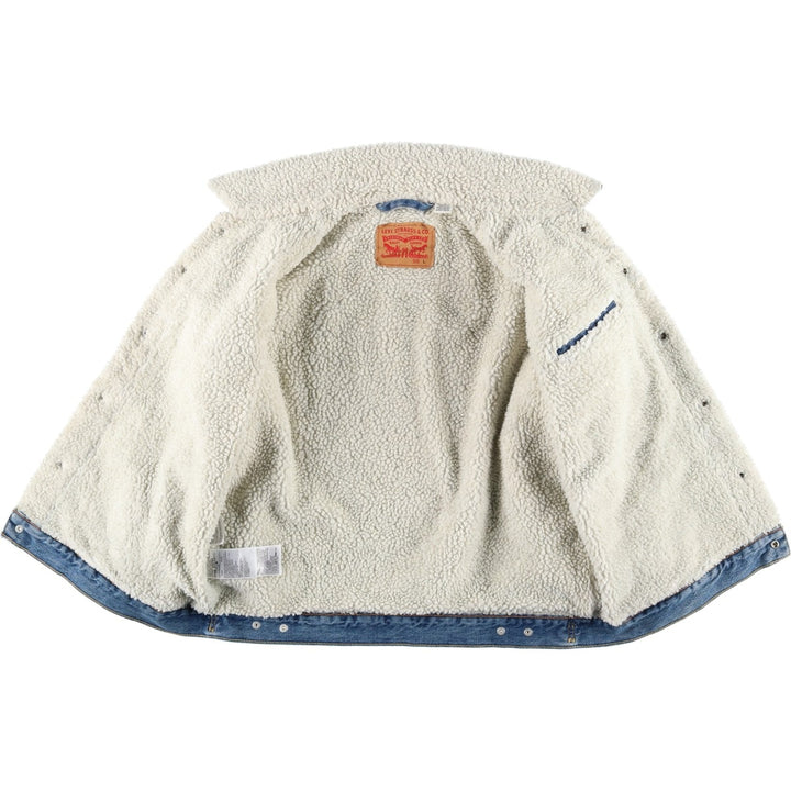 Levi's padded denim jacket, size L, men's cotton blue type Vintage Second Hand