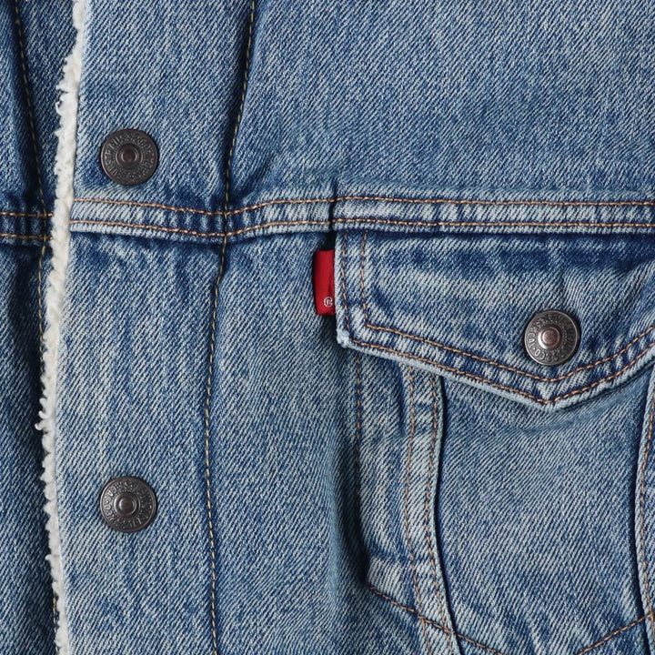 Levi's padded denim jacket, size L, men's cotton blue type Vintage Second Hand