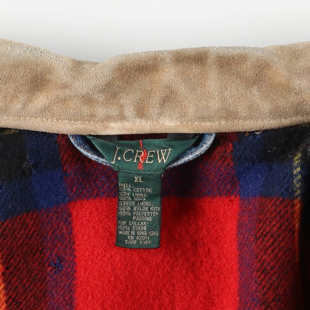 90'S J.Crew padded denim jacket, men's size XL equivalent, vintage. cotton blue type Vintage Second Hand