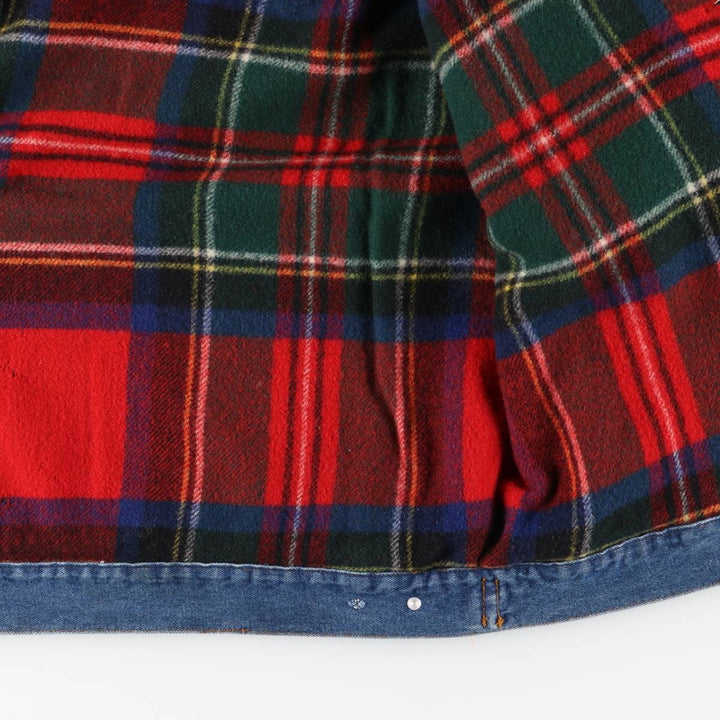 90'S J.Crew padded denim jacket, men's size XL equivalent, vintage. cotton blue type Vintage Second Hand