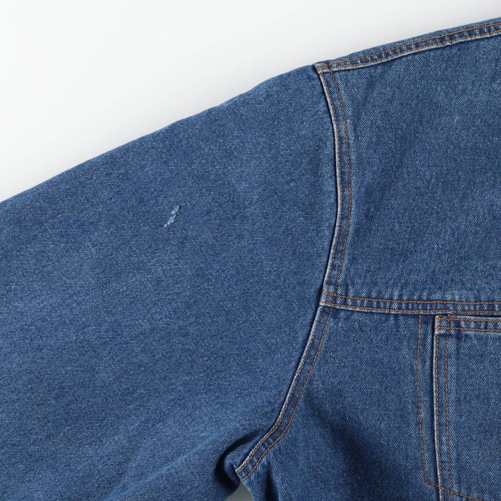 90'S J.Crew padded denim jacket, men's size XL equivalent, vintage. cotton blue type Vintage Second Hand