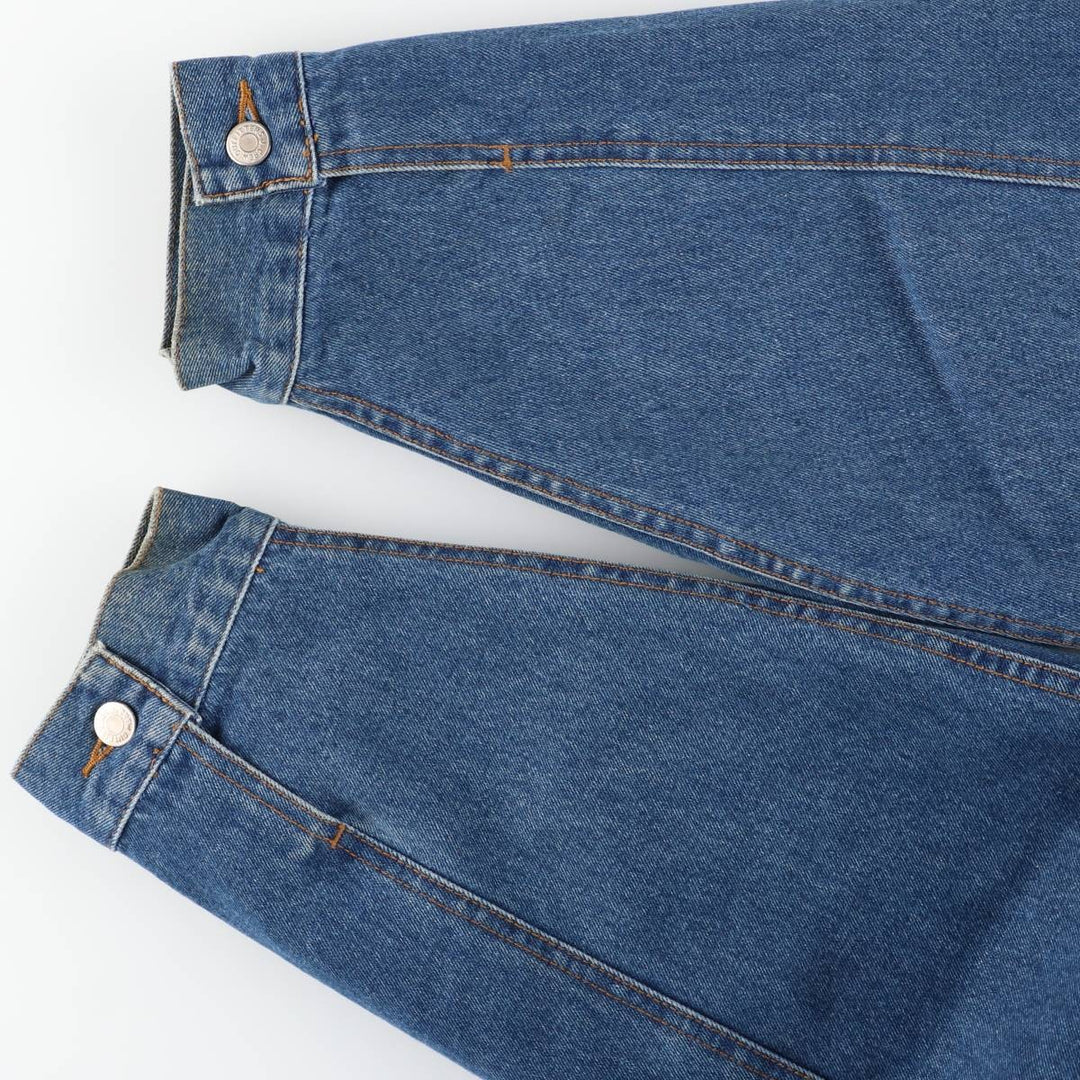 90'S J.Crew padded denim jacket, men's size XL equivalent, vintage. cotton blue type Vintage Second Hand