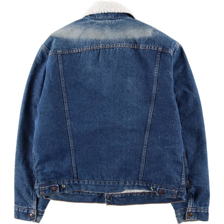 1990'S Levi's 71608-0216 Padded Denim Boa Jacket, Made in USA, Men's XL equivalent, Vintage cotton blue type Vintage Second Hand