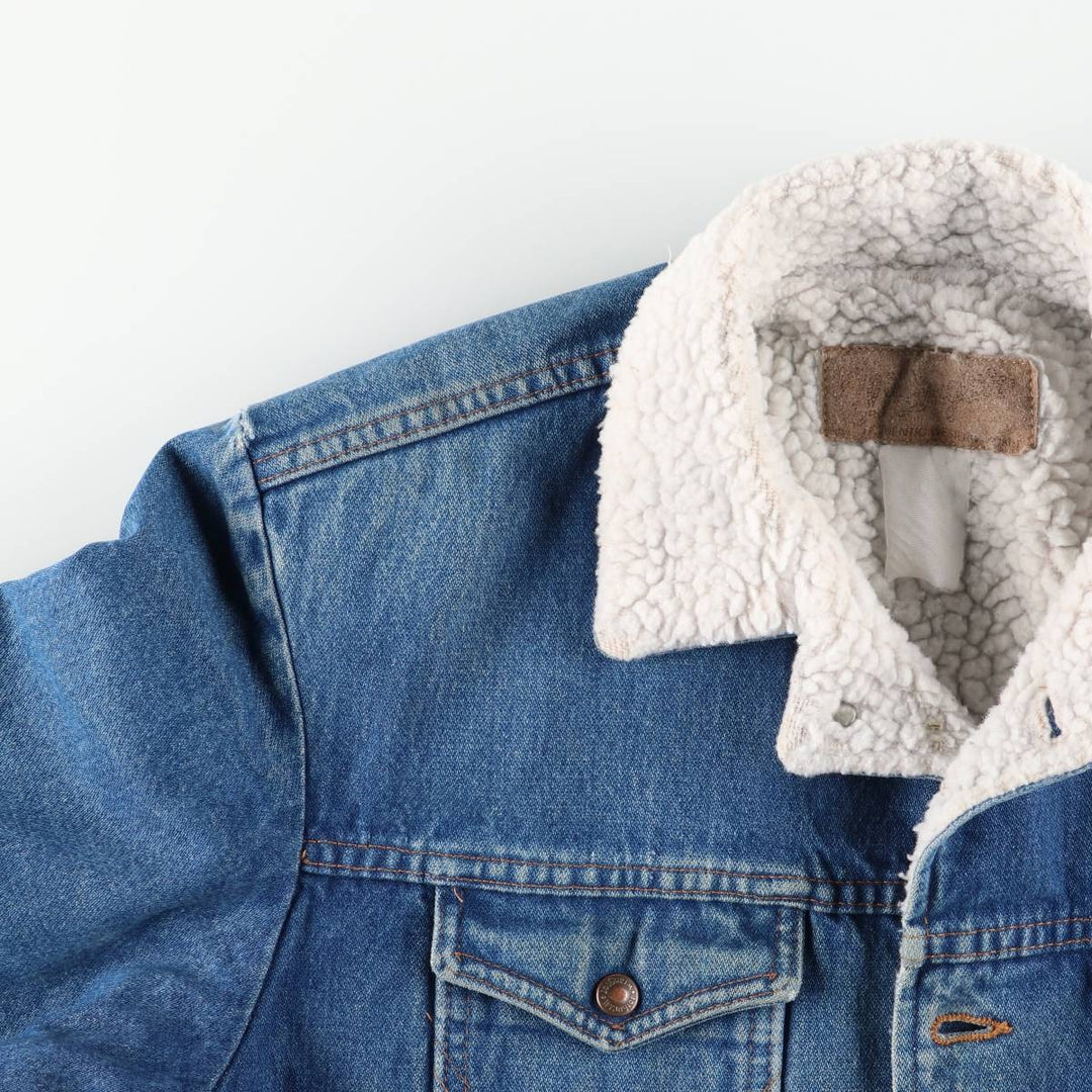 Vintage 90'S Wrangler denim jacket, size L, men's unclear blue type Vintage Second Hand