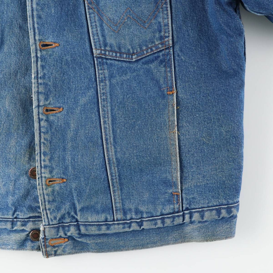 Vintage 90'S Wrangler denim jacket, size L, men's unclear blue type Vintage Second Hand