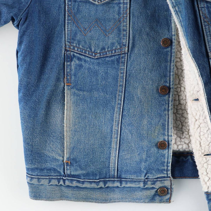 Vintage 90'S Wrangler denim jacket, size L, men's unclear blue type Vintage Second Hand