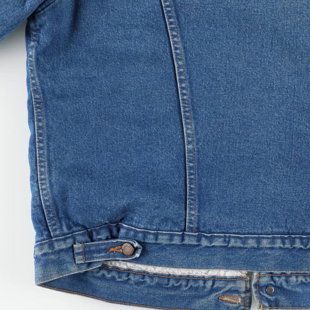 Vintage 90'S Wrangler denim jacket, size L, men's unclear blue type Vintage Second Hand