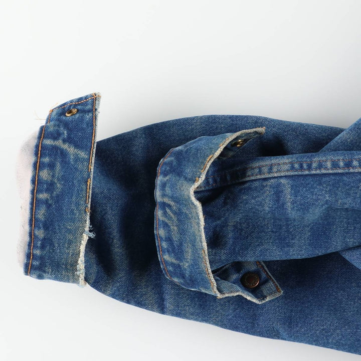 Vintage 90'S Wrangler denim jacket, size L, men's unclear blue type Vintage Second Hand
