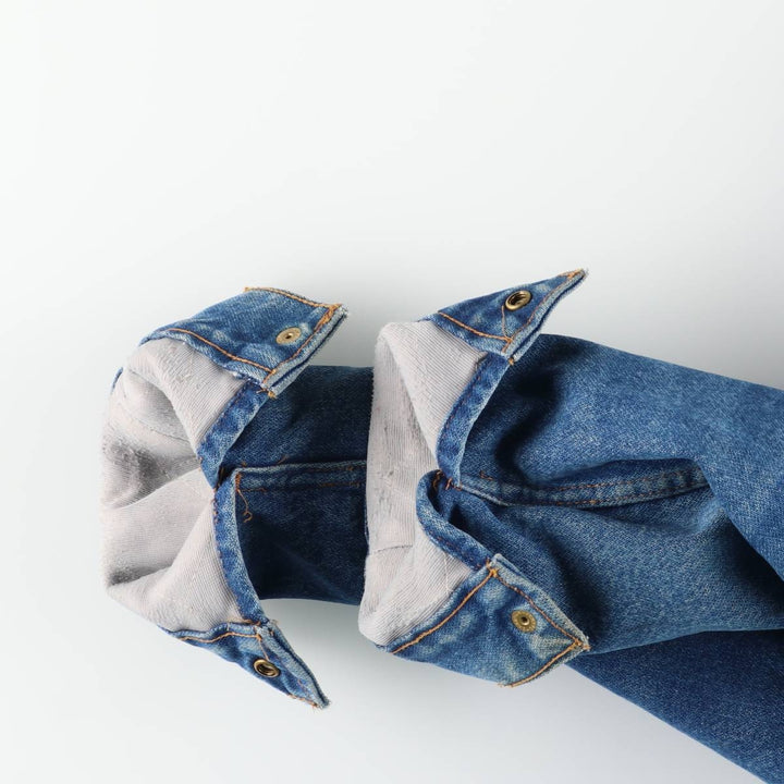 Vintage 90'S Wrangler denim jacket, size L, men's unclear blue type Vintage Second Hand