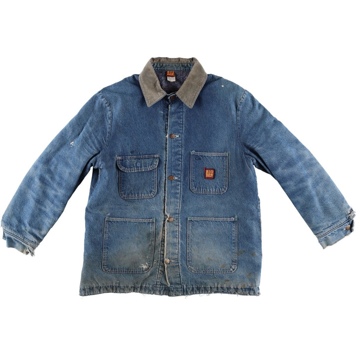70'S Big Ben denim coveralls, made in USA, men's size L equivalent, vintage. cotton blue type Vintage Second Hand