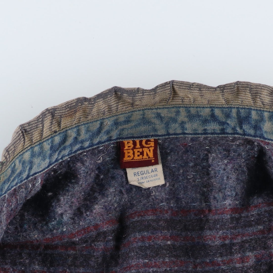 70'S Big Ben denim coveralls, made in USA, men's size L equivalent, vintage. cotton blue type Vintage Second Hand