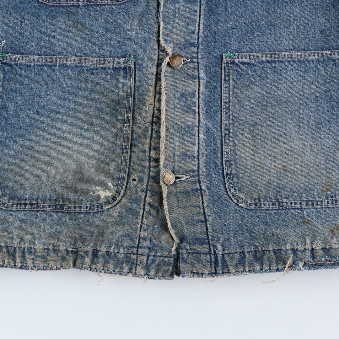 70'S Big Ben denim coveralls, made in USA, men's size L equivalent, vintage. cotton blue type Vintage Second Hand