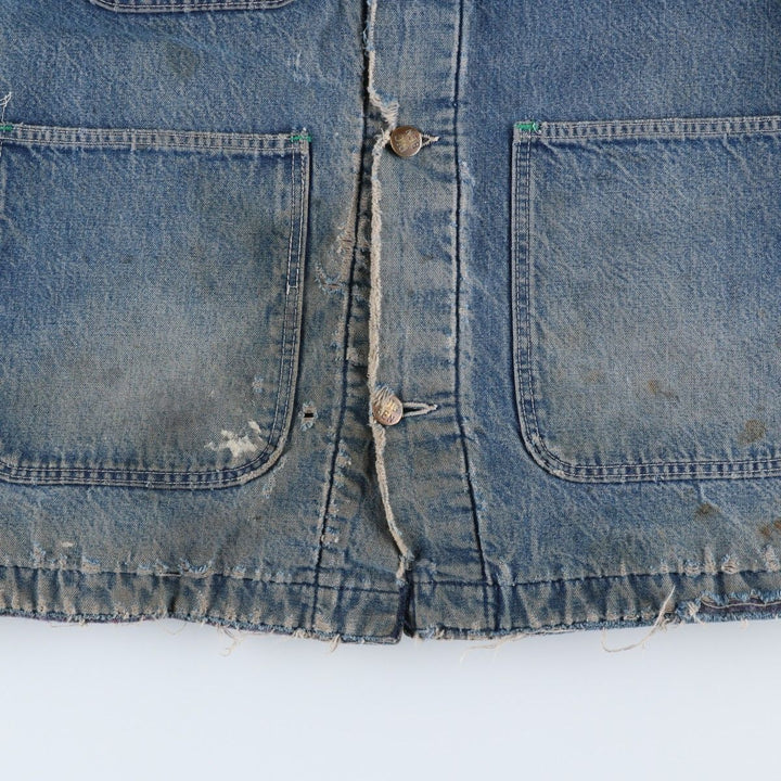 70'S Big Ben denim coveralls, made in USA, men's size L equivalent, vintage. cotton blue type Vintage Second Hand