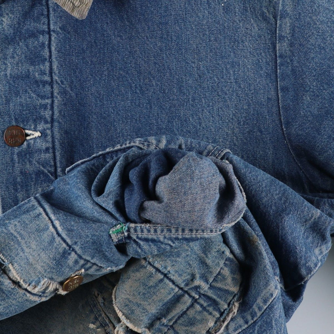 70'S Big Ben denim coveralls, made in USA, men's size L equivalent, vintage. cotton blue type Vintage Second Hand