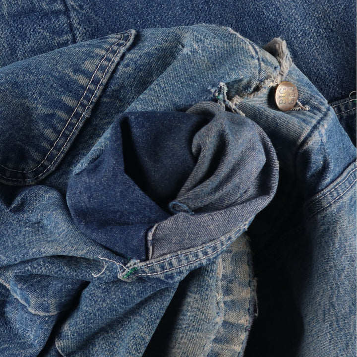 70'S Big Ben denim coveralls, made in USA, men's size L equivalent, vintage. cotton blue type Vintage Second Hand