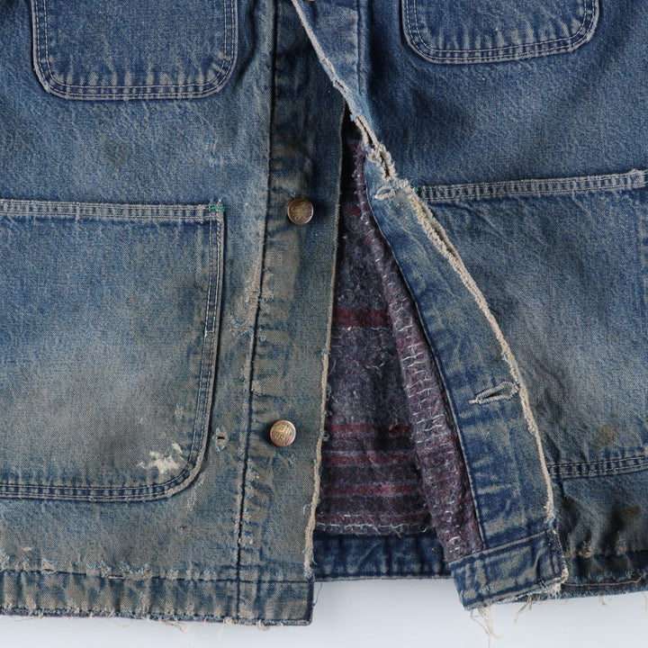 70'S Big Ben denim coveralls, made in USA, men's size L equivalent, vintage. cotton blue type Vintage Second Hand