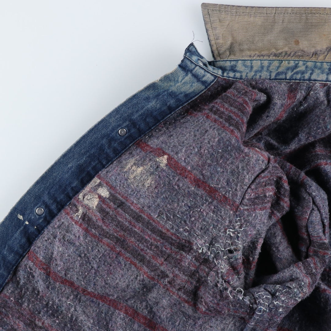 70'S Big Ben denim coveralls, made in USA, men's size L equivalent, vintage. cotton blue type Vintage Second Hand