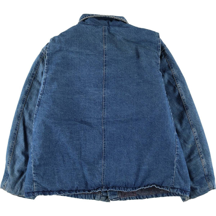 70s-80'S Key Denim Coveralls, Made in USA, Men's XL equivalent, Vintage cotton blue type Vintage Second Hand