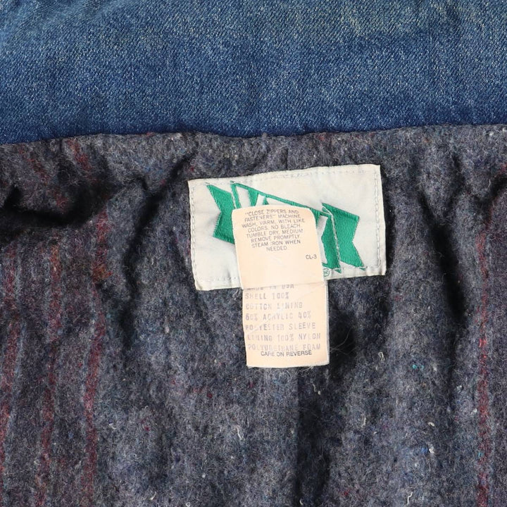 70s-80'S Key Denim Coveralls, Made in USA, Men's XL equivalent, Vintage cotton blue type Vintage Second Hand