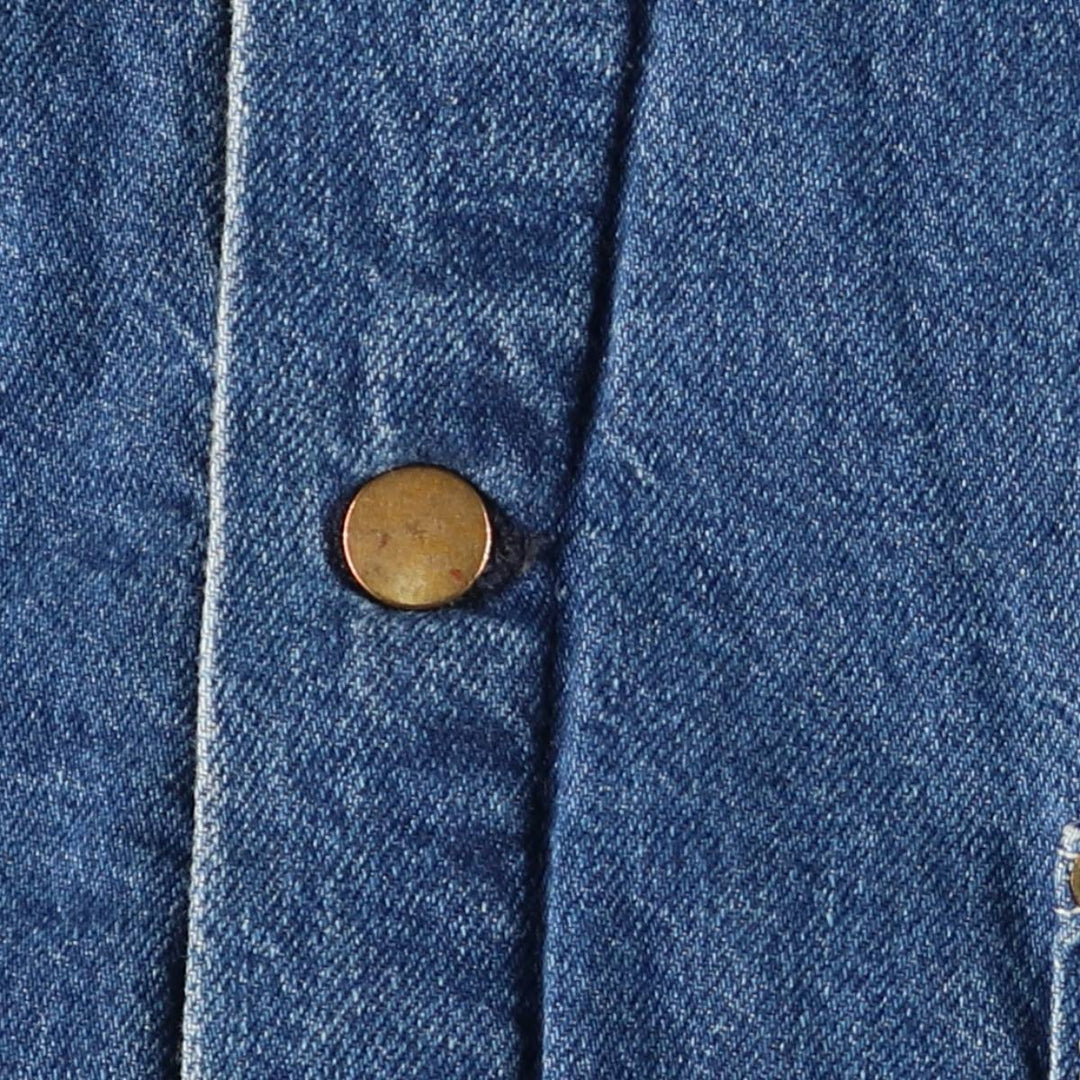 70s-80'S Key Denim Coveralls, Made in USA, Men's XL equivalent, Vintage cotton blue type Vintage Second Hand