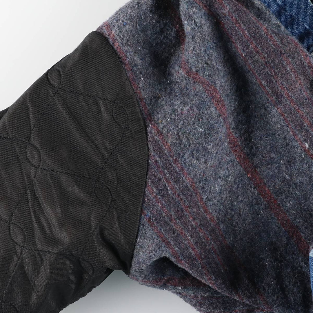 70s-80'S Key Denim Coveralls, Made in USA, Men's XL equivalent, Vintage cotton blue type Vintage Second Hand