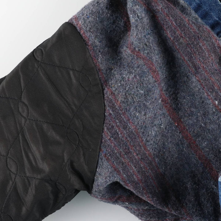 70s-80'S Key Denim Coveralls, Made in USA, Men's XL equivalent, Vintage cotton blue type Vintage Second Hand