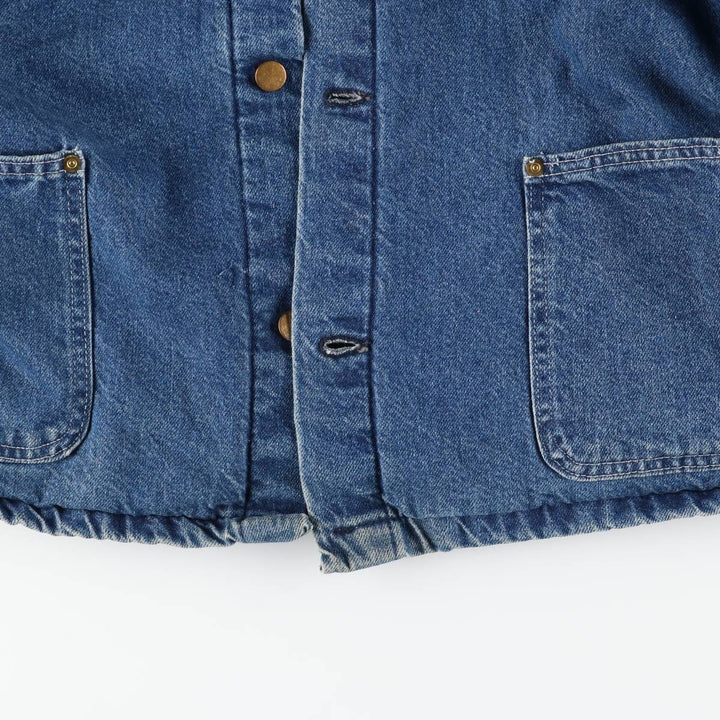 70s-80'S Key Denim Coveralls, Made in USA, Men's XL equivalent, Vintage cotton blue type Vintage Second Hand