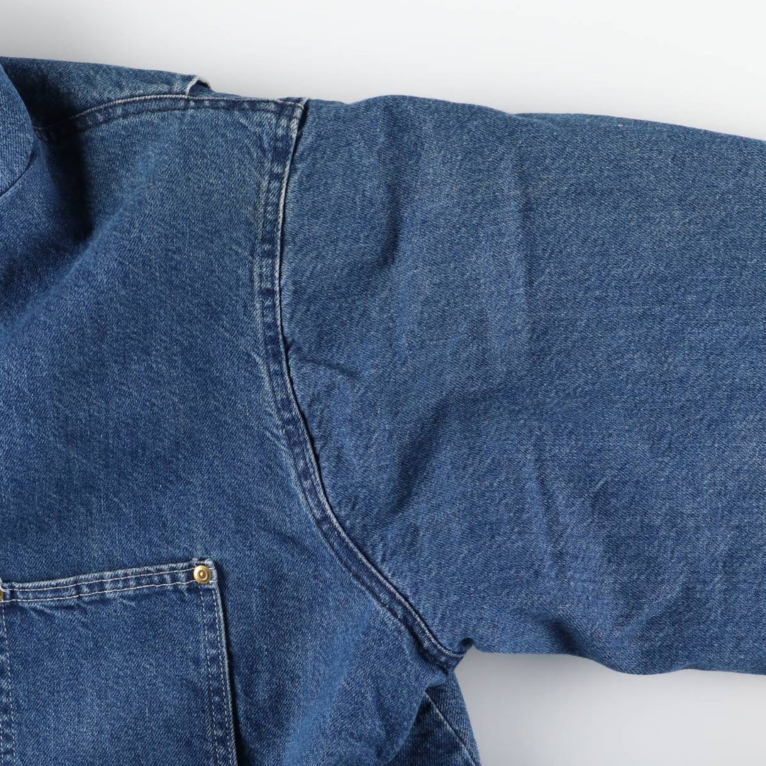 70s-80'S Key Denim Coveralls, Made in USA, Men's XL equivalent, Vintage cotton blue type Vintage Second Hand