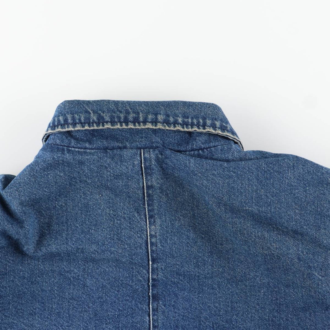 70s-80'S Key Denim Coveralls, Made in USA, Men's XL equivalent, Vintage cotton blue type Vintage Second Hand