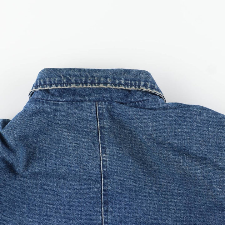 70s-80'S Key Denim Coveralls, Made in USA, Men's XL equivalent, Vintage cotton blue type Vintage Second Hand