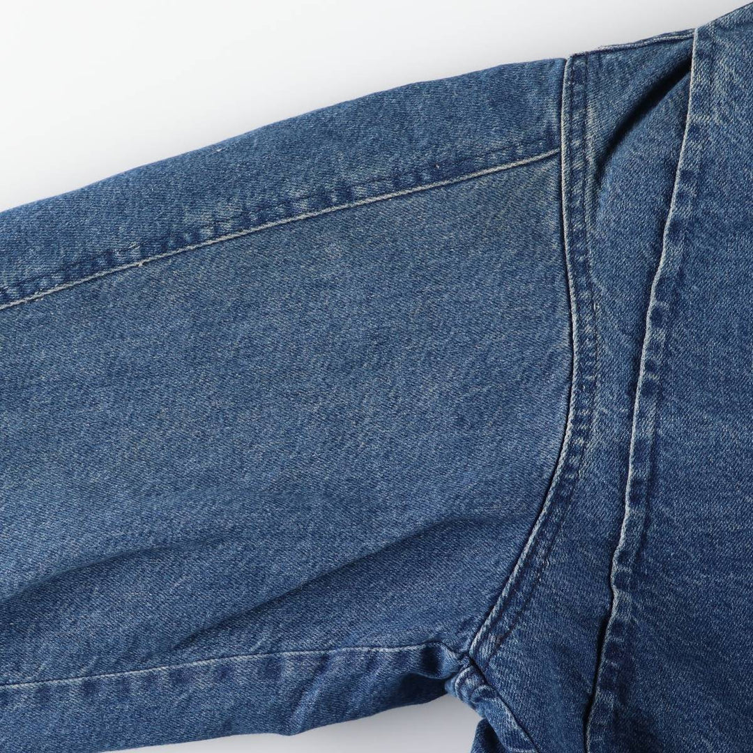 70s-80'S Key Denim Coveralls, Made in USA, Men's XL equivalent, Vintage cotton blue type Vintage Second Hand