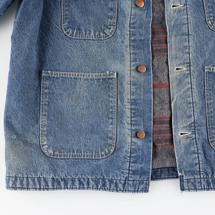 Vintage 1980'S Big Ben denim coverall, men's size L unclear blue type Vintage Second Hand