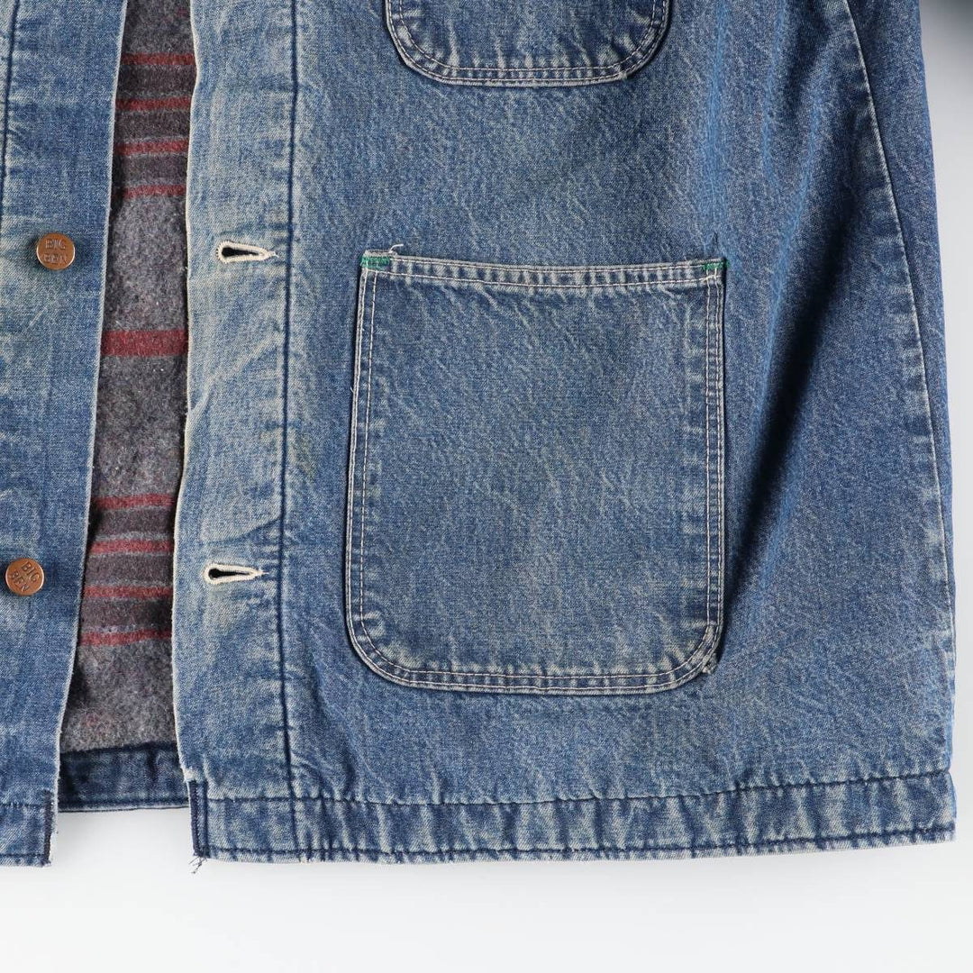 Vintage 1980'S Big Ben denim coverall, men's size L unclear blue type Vintage Second Hand