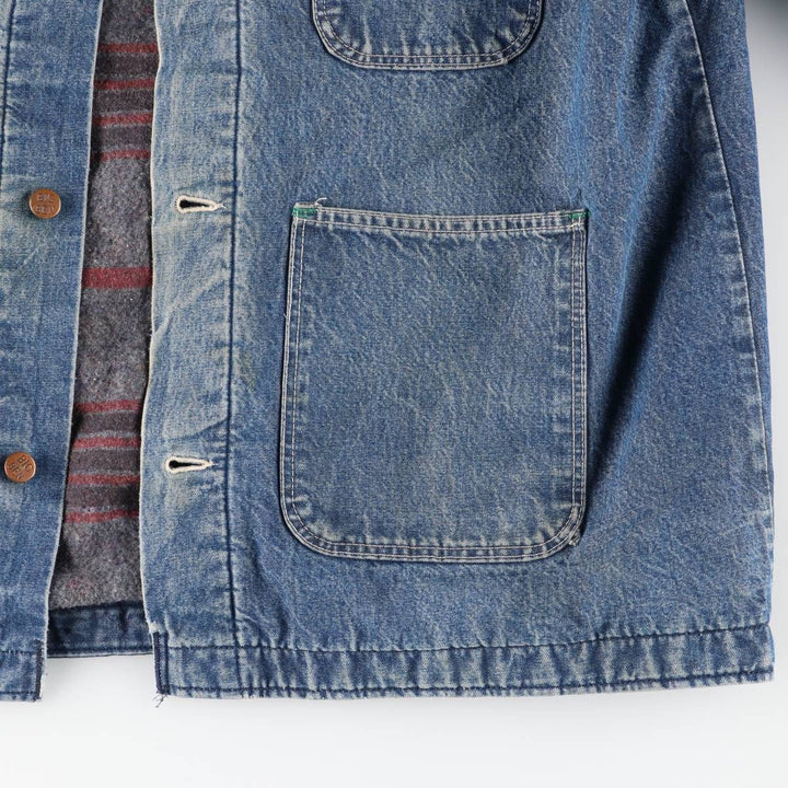 Vintage 1980'S Big Ben denim coverall, men's size L unclear blue type Vintage Second Hand