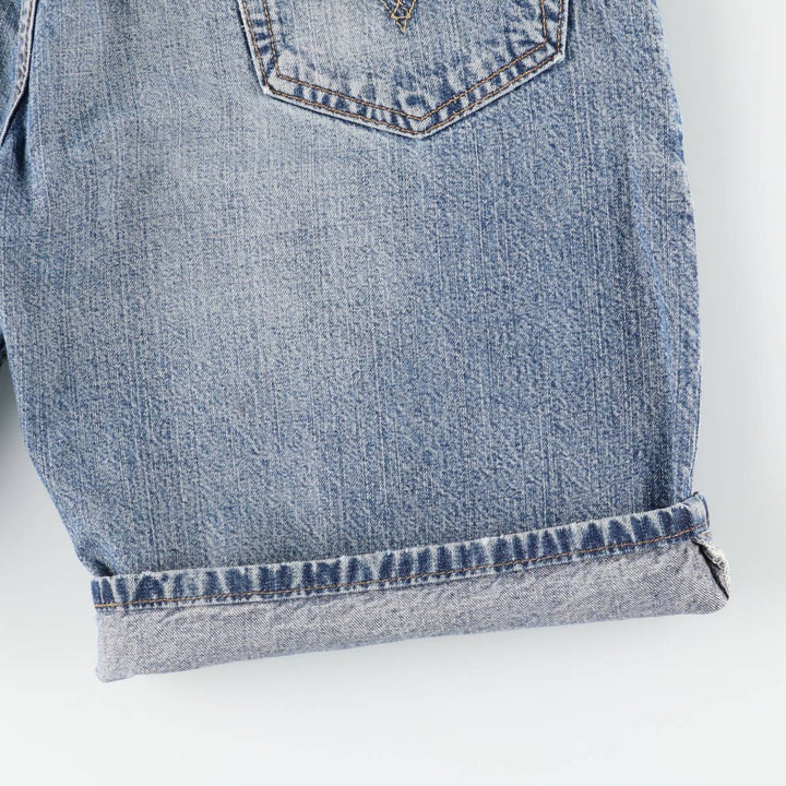 Levi's 569 Loose Straight Denim Shorts, Men's Size 32 cotton blue type Vintage Second Hand