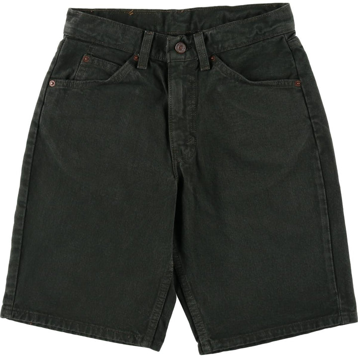90'S Levi's 550 Relaxed Fit 36550-2802 Orange Tab Denim Shorts, Half Pants, Made in USA, Men's W28 equivalent. cotton Green type dark green Vintage Second Hand