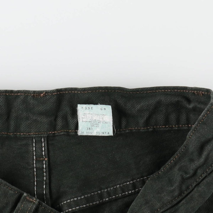 90'S Levi's 550 Relaxed Fit 36550-2802 Orange Tab Denim Shorts, Half Pants, Made in USA, Men's W28 equivalent. cotton Green type dark green Vintage Second Hand
