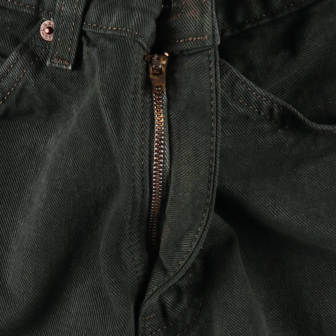 90'S Levi's 550 Relaxed Fit 36550-2802 Orange Tab Denim Shorts, Half Pants, Made in USA, Men's W28 equivalent. cotton Green type dark green Vintage Second Hand