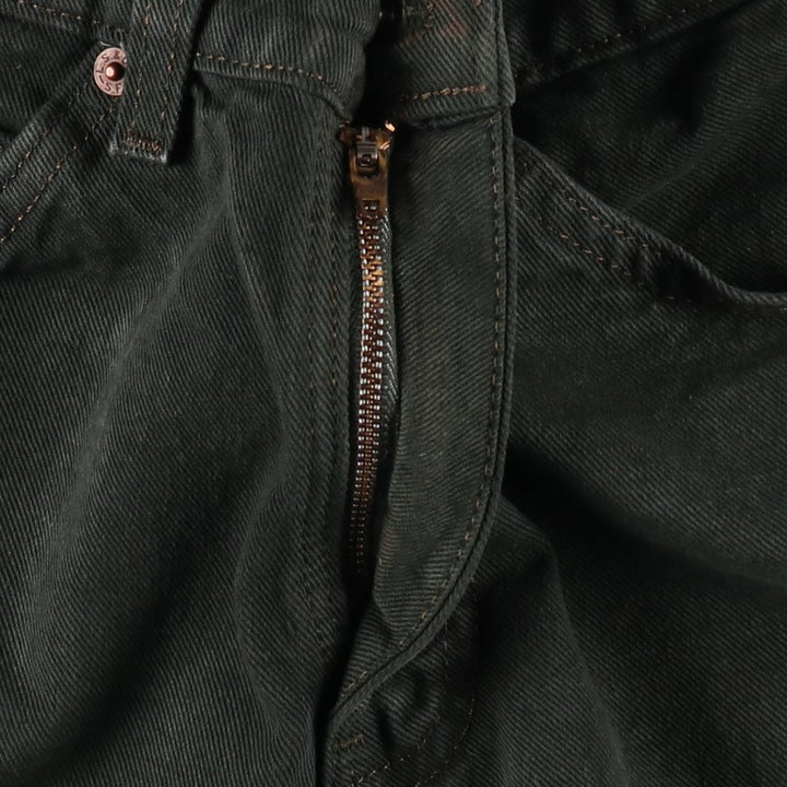 90'S Levi's 550 Relaxed Fit 36550-2802 Orange Tab Denim Shorts, Half Pants, Made in USA, Men's W28 equivalent. cotton Green type dark green Vintage Second Hand