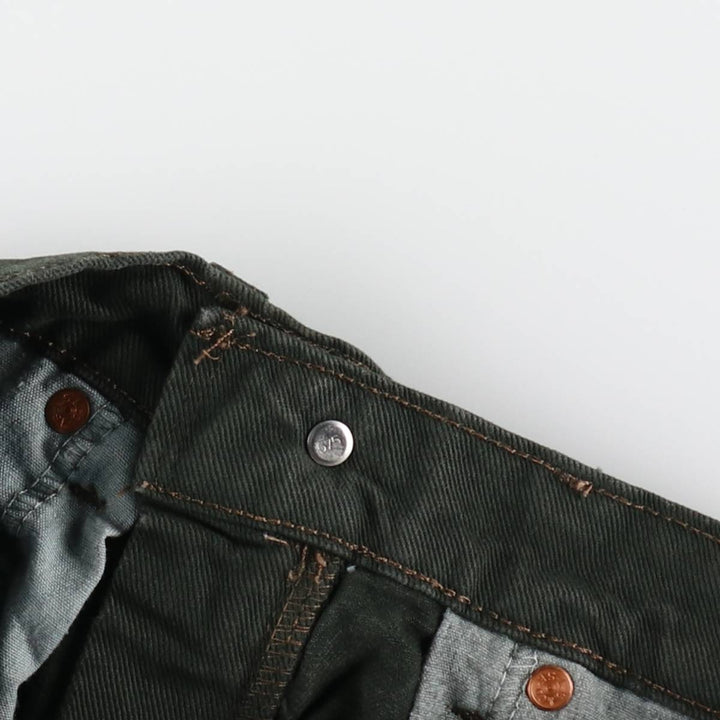 90'S Levi's 550 Relaxed Fit 36550-2802 Orange Tab Denim Shorts, Half Pants, Made in USA, Men's W28 equivalent. cotton Green type dark green Vintage Second Hand