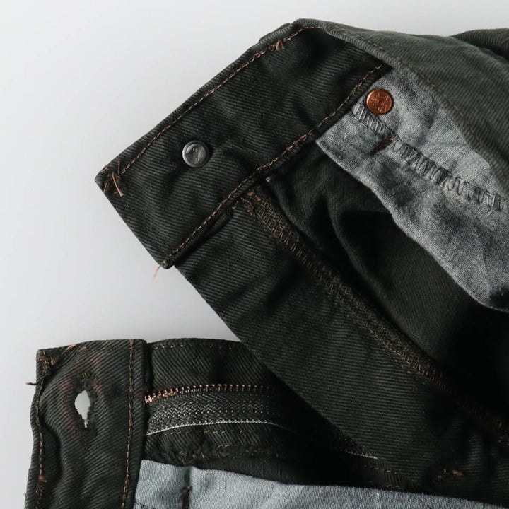 90'S Levi's 550 Relaxed Fit 36550-2802 Orange Tab Denim Shorts, Half Pants, Made in USA, Men's W28 equivalent. cotton Green type dark green Vintage Second Hand