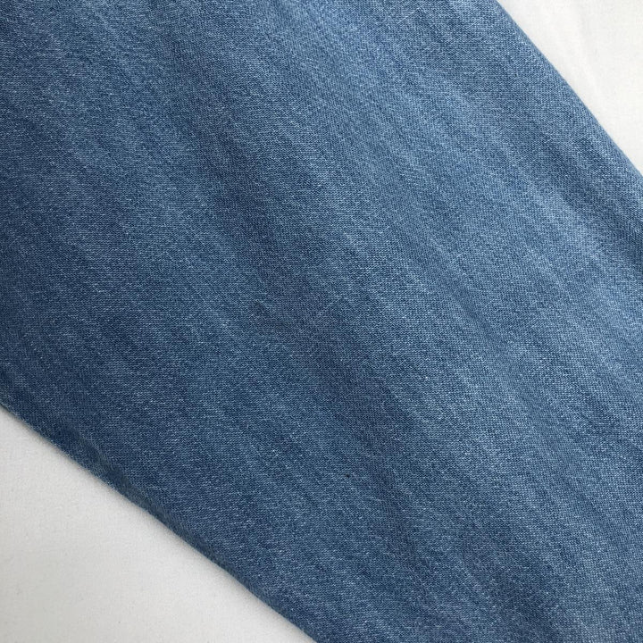 1970'S Sears Long-Sleeve Denim Western Shirt, Men's Size L (approx.), Vintage unclear Blue type light blue Vintage Second Hand