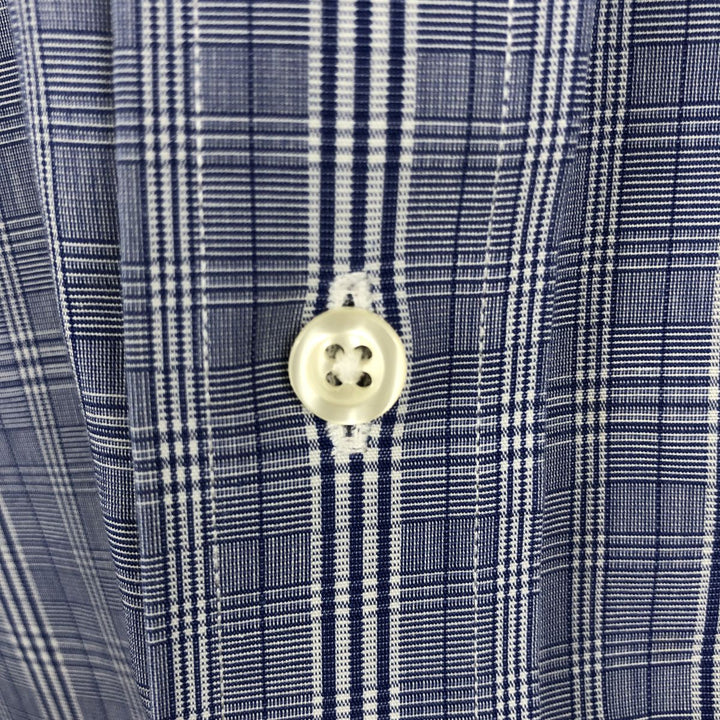 Brooks Brothers Est.1818 Classic Long-Sleeve Cotton Check Shirt, Men's Size L (approx.) cotton Blue type light blue Vintage Second Hand