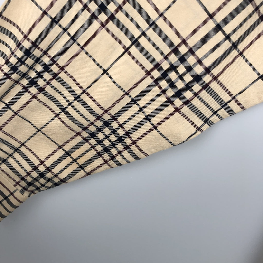 Brooks Brothers 346 Long Sleeve Button-Down Check Shirt, Men's Size Medium cotton Beige type Vintage Second Hand