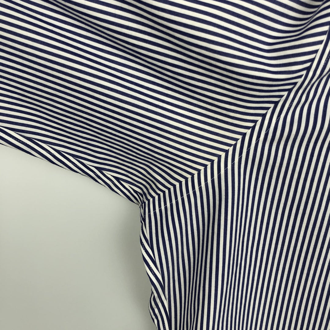 Brooks Brothers Est.1818 Long Sleeve Button-Down Striped Shirt, Men's XL cotton white type Vintage Second Hand