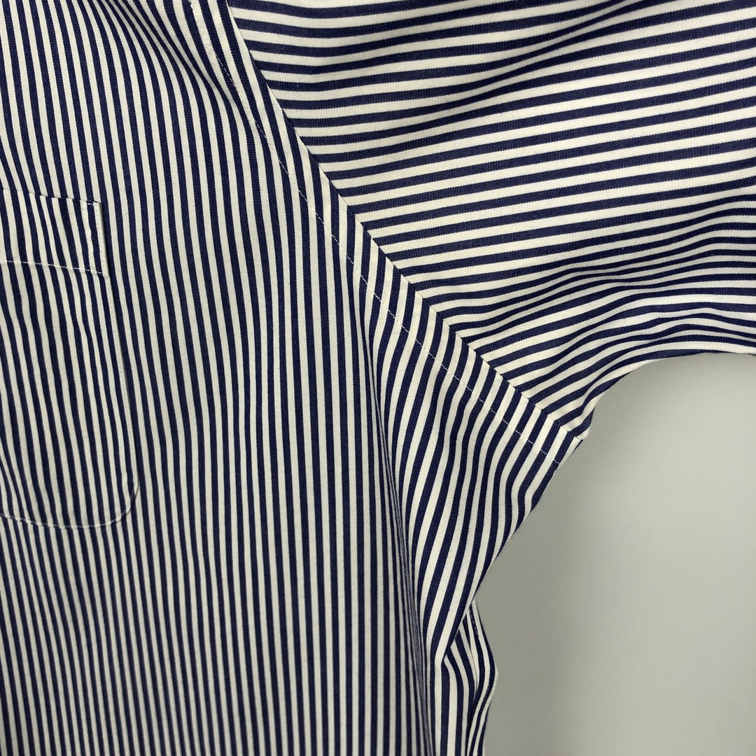 Brooks Brothers Est.1818 Long Sleeve Button-Down Striped Shirt, Men's XL cotton white type Vintage Second Hand