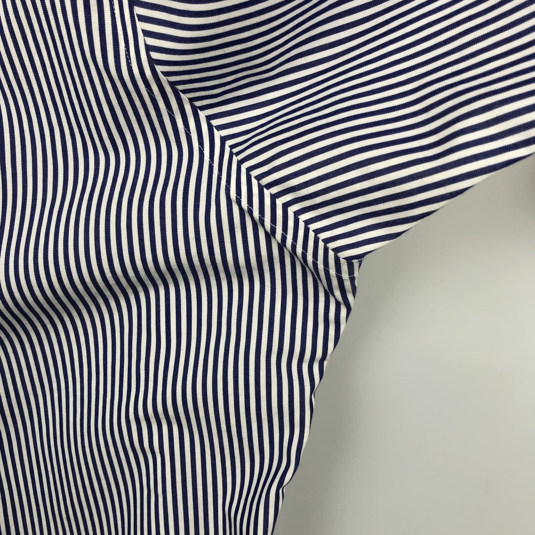 Brooks Brothers Est.1818 Long Sleeve Button-Down Striped Shirt, Men's XL cotton white type Vintage Second Hand