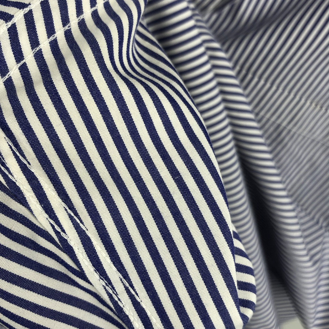 Brooks Brothers Est.1818 Long Sleeve Button-Down Striped Shirt, Men's XL cotton white type Vintage Second Hand