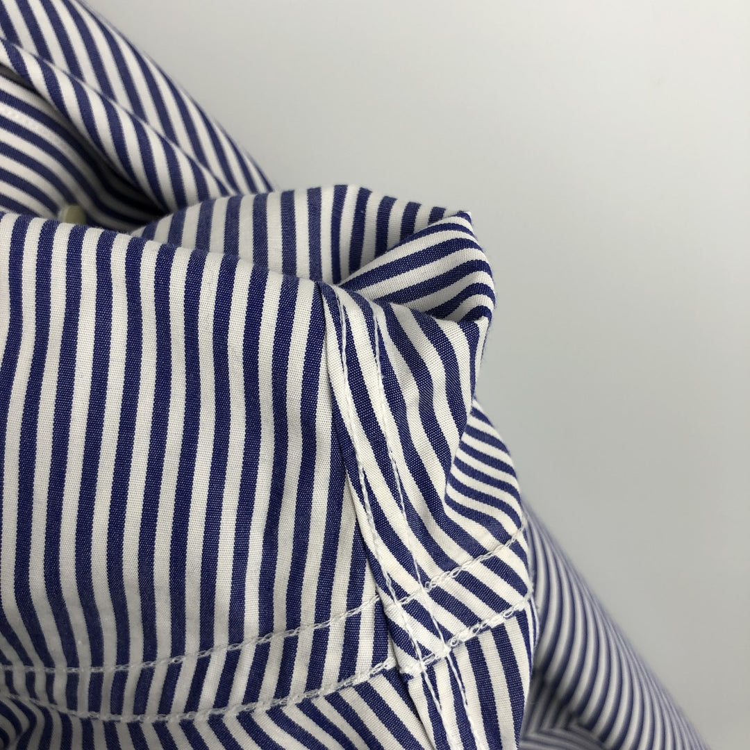 Brooks Brothers Est.1818 Long Sleeve Button-Down Striped Shirt, Men's XL cotton white type Vintage Second Hand